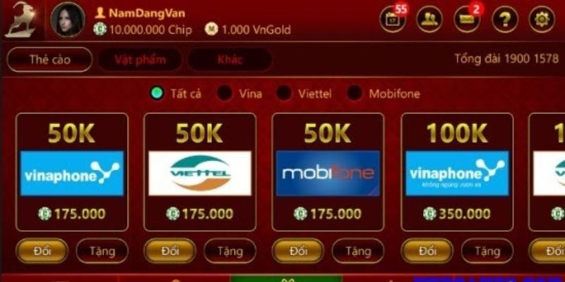 Top các game bài đổi thẻ cực hay